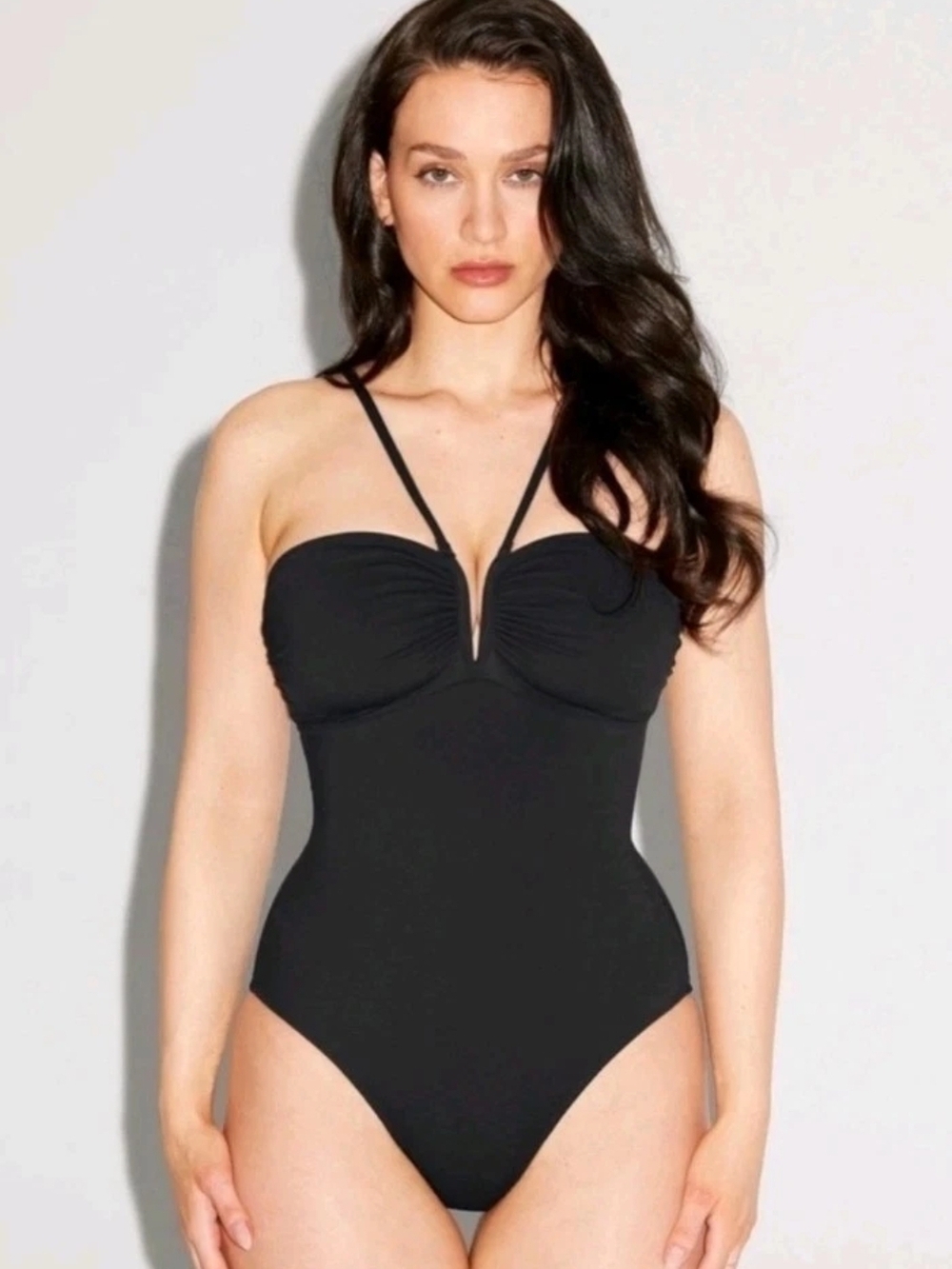 NWT! TA3 Converty Viral One Piece Swim Suit, Black, Large Regular Long